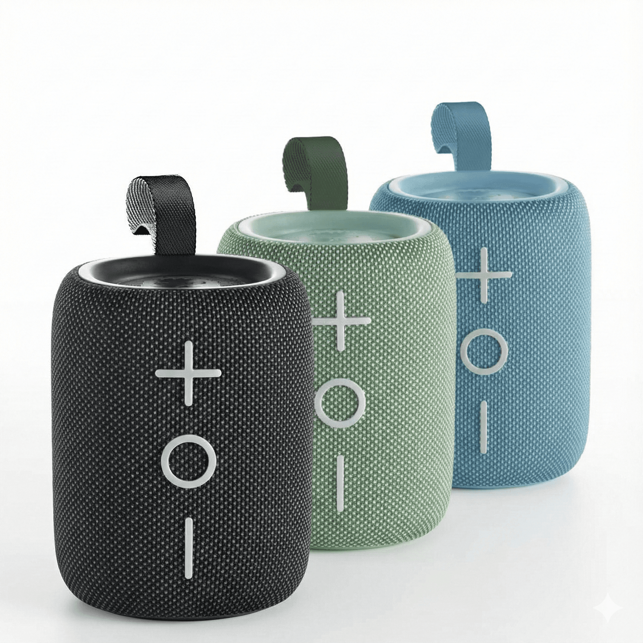 Tribit StormBox Mini portable Bluetooth speaker, front view